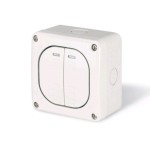 Włącznik podwójny 2 klaw. 10AX M95 n/t - SCAME 