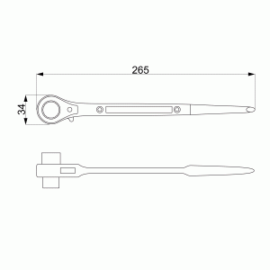 ENSTO CT6.1317 - Klucz zapadkowy 13/17mm