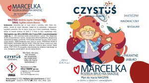 Płyn do mycia naczyń MARCELKA pikantne jabłko 250ml - Czystuś