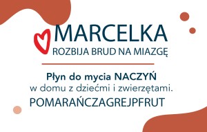 Płyn do mycia naczyń MARCELKA pomarańcza-grejpfrut 3 litry Refil - Czystuś