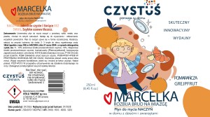 Płyn do mycia naczyń MARCELKA pomarańcza-grejpfrut 250ml - Czystuś