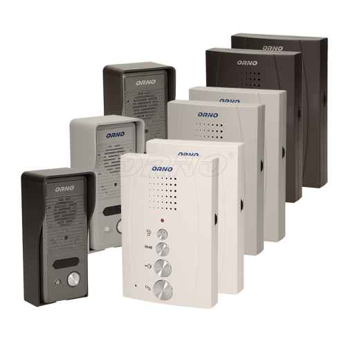 Zestaw domofonowy jednorodzinny, bezsłuchawkowy ELUVIO INTERCOM biały OR-DOM-RE-920 ORNO POLSKA