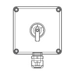 Przełącznik trójpozycyjny I-0-II EX 644.0345-SE3 - SCAME