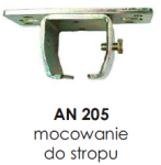 Mocowanie do stropu (AN205 do systemu HERKULES) - ASSECURO