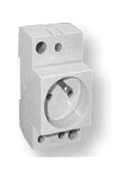 Gniazdo wtyczkowe modułowe 2P+Z 10/16A 230V na szynę TH35 t-2P+Z P EVE ETI 002414010