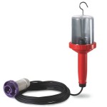 Lampa przenośna przemysłowa z kloszem odpornym na uderzenia IP65 gwintem E27 wraz z przewodem 5m 770.409 - SCAME