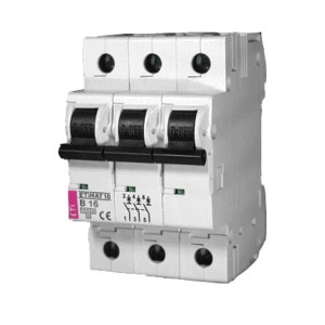 Wyłącznik ETIMAT10 3P 10kA charakterystyka B 16A (002125716) - ETI Polam