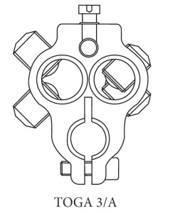 Zacisk transformatorowy TOGA 3 A (M12, M16, M20, M30) - dla stacji wnętrzowych - BEZPOL