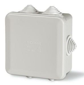 Puszka instalacyjna Cubik (4 sztuki) zamykana z dławnicami bez wkrętów 688.003 - SCAME