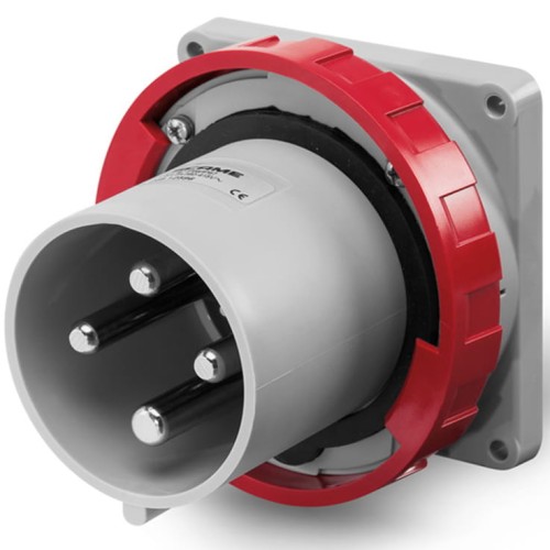 Wtyczka tablicowa prosta 3P+E IP67 czerwona SCAME 248.12596_PROSPERSKLEP 125A