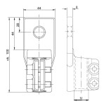Zacisk transformatorowy MK 1A/16 - BK6211 - BEZPOL