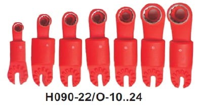 Klucz oczkowo-grzechotkowy z końcówką wielowypustową Nr 10 HUBIX H090-23/G-10  A333.0610