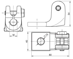 Zacisk transformatorowy MK 1s/16 - BK6206 - BEZPOL