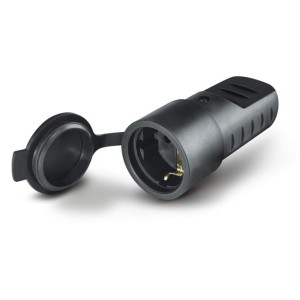 Gniazdo gumowe przenośne 2P+E  Schuko 16A IP44 - 110.3160 - SCAME