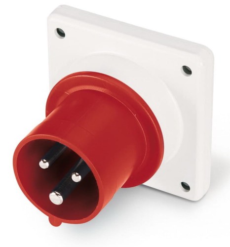 Wtyczka tablicowa prosta 3P+N+E czerwona SCAME 243.1697_PROSPERSKLEP 16A IP44