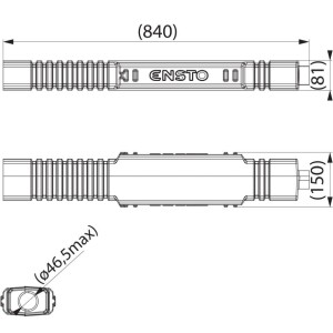 ENSTO SP 67.3 - Osłona przeciw ptakom na uchwyty odciągowe (UN-N) kpl 3 sztuk