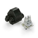 ENSTO SLW 25.22 - Zacisk dwustronny przebijający izolację z pokrywą izolacyjną SP16 ze srubami z łbem zrywalnym Al 50-157mm²