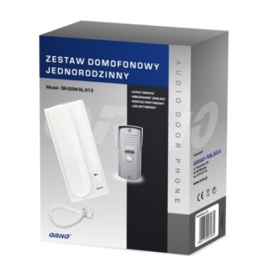 Zestaw domofonowy jednorodzinny wandaloodporny ENSIS ORNO OR-DOM-RL-913 - ORNO POLSKA