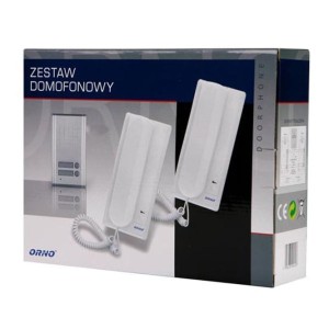 Zestaw domofonowy dwurodzinny podtynkowy FOSSA MULTI ORNO OR-DOM-RL-903 - ORNO POLSKA