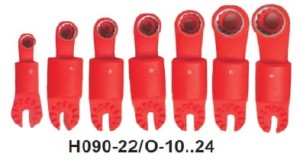 Klucz oczkowy z końcówką wielowypustową Nr 10 HUBIX H090-22/O-10 A333.0310