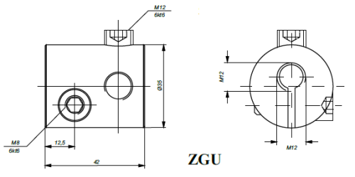 Zacisk transformatorowy ZGU 40/50 - BEZPOL