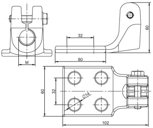 Zacisk transformatorowy MK 2s/16 - BK6223/16 - BEZPOL