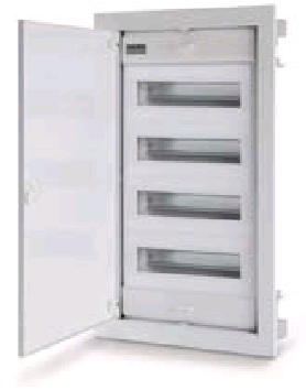 Rozdzielnica podtynkowa 48 modułowa IP40 48+8 seria: Domino Metal 48 DIN - SCAME