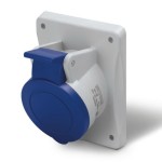 Gniazdo tablicowe skośne Optima 2P+E 16A IP 44  413.1663 - SCAME