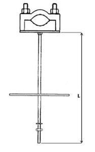 Uchwyt kabla bez odsadzenia UKW 1 EP-UC-UKW-1 na słup betonowy - DELKAR