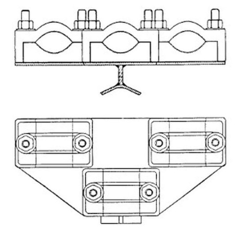 Uchwyt kabla UKSW 3A potrójny DELKAR PROSPERSKLEP