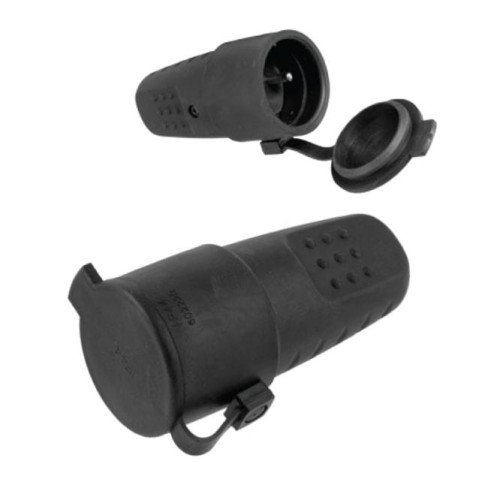 Gniazdo gumowe przenośne 2P+E 16A IP44 - 110.3150 - SCAME
