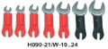 HUBIX H090-21/W-19 Klucz widlasty z końcówką wielowypustową Nr 19 A333.0419