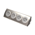 Gniazdo meblowe 4x250V AC INOX, OR-AE-1340 ORNO POLSKA