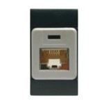 Gniazdo komputerowe pojedyncze RJ45 IP55 6cat UTP 101.6481.60G szare - SCAME