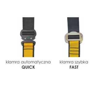 Szelki NEUTRON QUICK (CA171 Q) 3QA NFC z zatrzaśnikiem - klamry automatyczne - ASSECURO