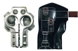 Zacisk transformatorowy TOGA 1 NS (M12, M16, M20, M30) - neutralny z otworem czołowym - BEZPOL