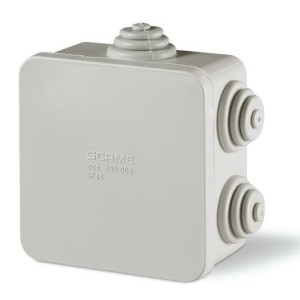Puszka instalacyjna Scabox IP44 z dławnicami (4 sztuki) 680.003 - SCAME