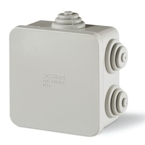 Puszka instalacyjna serii SCABOX SCAME z dławnicami IP44 680.003_PROSPERSKLEP