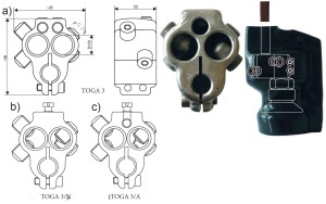 Zacisk transformatorowy TOGA 3 A (M12, M16, M20, M30) - dla stacji wnętrzowych - BEZPOL