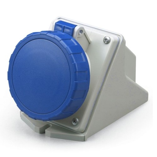 Gniazdo stałe skośne niebieskie 2P+E SCAME EUREKA PROSPERSKLEP 16A 517.1653 IP67