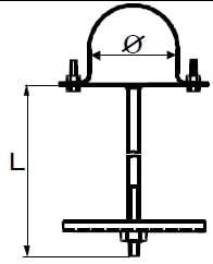 Wspornik WR-1 50x250 - DELKAR