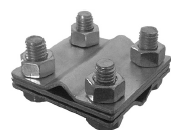 Złączka krzyżowa 4-śrubowa odgałęźna DELKAR 0-9B 40mm PROSPERSKLEP