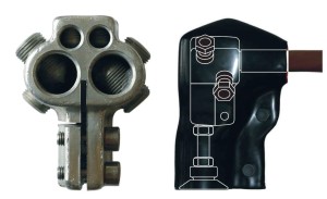 Zacisk transformatorowy TOGA 2 NS (M12, M16, M20) - neutralny z otworem czołowym - BEZPOL