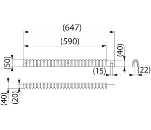 ENSTO SP 31.3 - Osłona przeciw ptakom dla przewodów mostkowych (3 szt) (UN-N)
