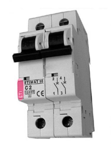 Wyłącznik ETIMAT10 2P 10kA charakterystyka C 40A 002133720 PROSPERSKLEP ETI Polam