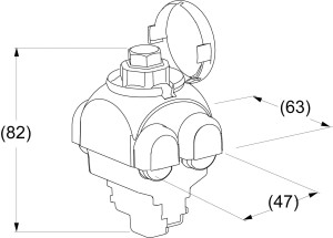ENSTO SLIP 12.127 - Zacisk odgałęźny (10-70/1, 5-50 Al/Cu)