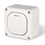 Łącznik schodowy 1 klawisz pojedynczy natynkowy M95 20AX IP66 250V 137.5212 szary - SCAME