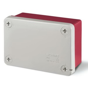 Puszka instalcyjna Cubik czerwona zamykana bez dławnic 688.205R - SCAME