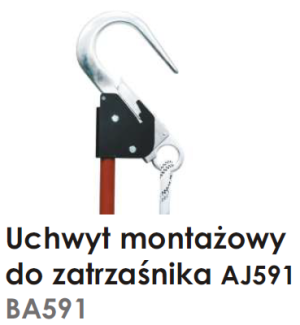 Uchwyt montażowy do zatrzaśnika AJ591 (BA591) - ASSECURO