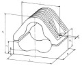 Uchwyt kablowy typu KH 84/97  - Id technik 